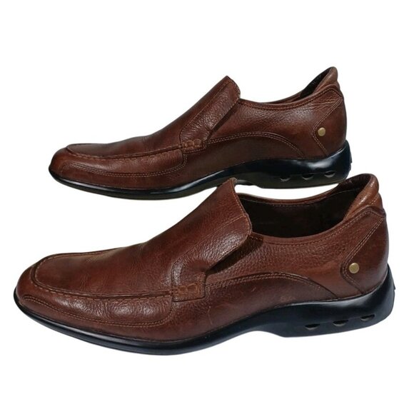 Cole Haan Men’s Nike Air Leather Brown Slip On Loafers Shoes Size 11 M